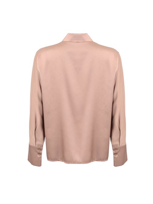 Camicia in raso con dettaglio gioiello D. Exterior | 626466MOCH